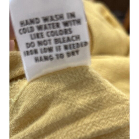 NWT Mable TIered Gold dress with tie bow Linen size medium sleeveless yellow - Picture 7 of 7